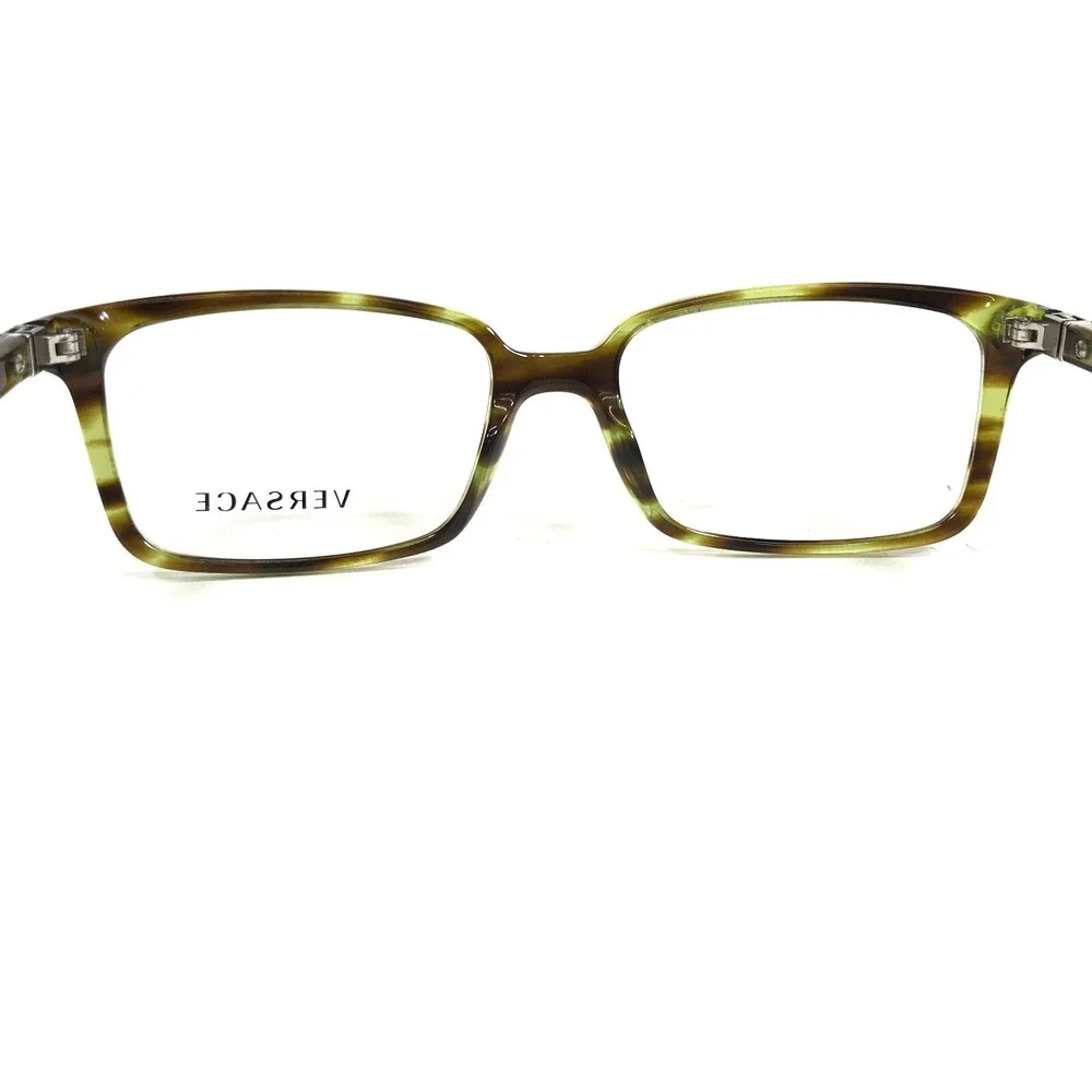 Versace Eyeglasses Frames MOD.3174 5047 Brown Green Tortoise Silver 55-17-140